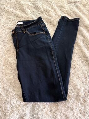 Encore Jeans Dark Navy Jeggings with Contrast Stitching